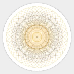 Mandala Golden Circles Sticker